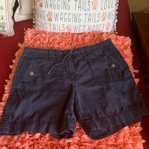 Loft Navy blue mid length shorts